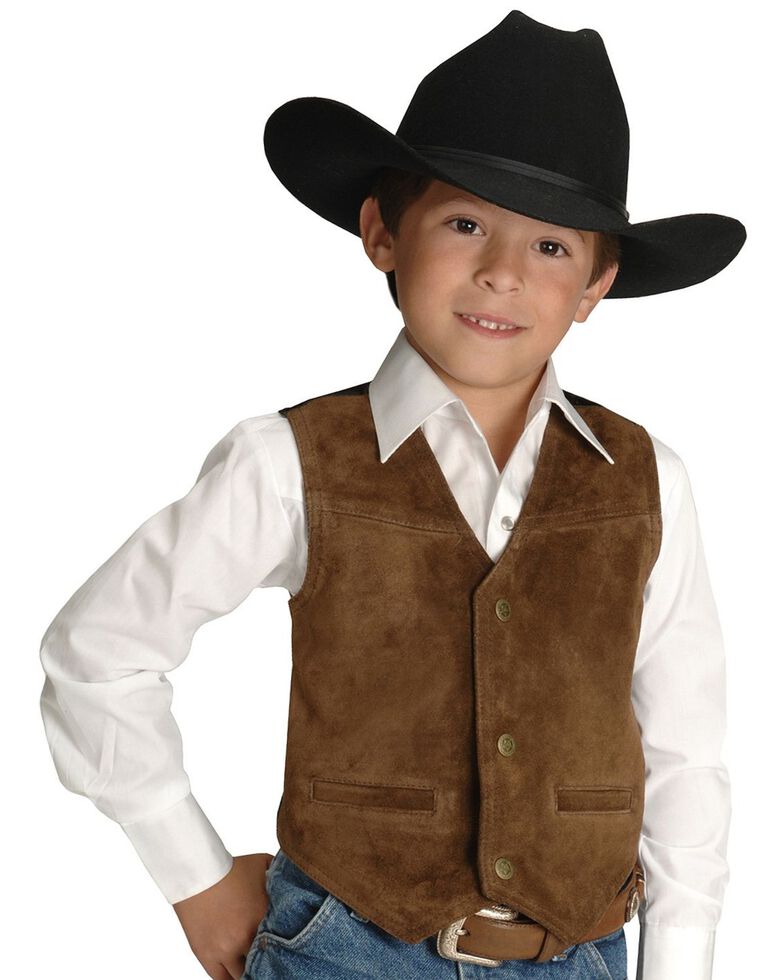 Roper Boys' Western Suede Vest 712 Sheplers