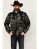 Image #1 - Outback Trading Co Men's Luca Southwestern Print Shacket, Black, hi-res