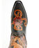 Image #6 - Shyanne Women's Aleena Tooled Floral Western Boots - Snip Toe, Brown, hi-res