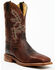 Image #1 - Justin Men's Bent Rail Bender Performance Western Boots - Broad Square Toe , Chocolate, hi-res