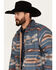 Image #2 - Ariat Men's Retro Chimayo Southwestern Snap Shirt Jacket, Blue, hi-res