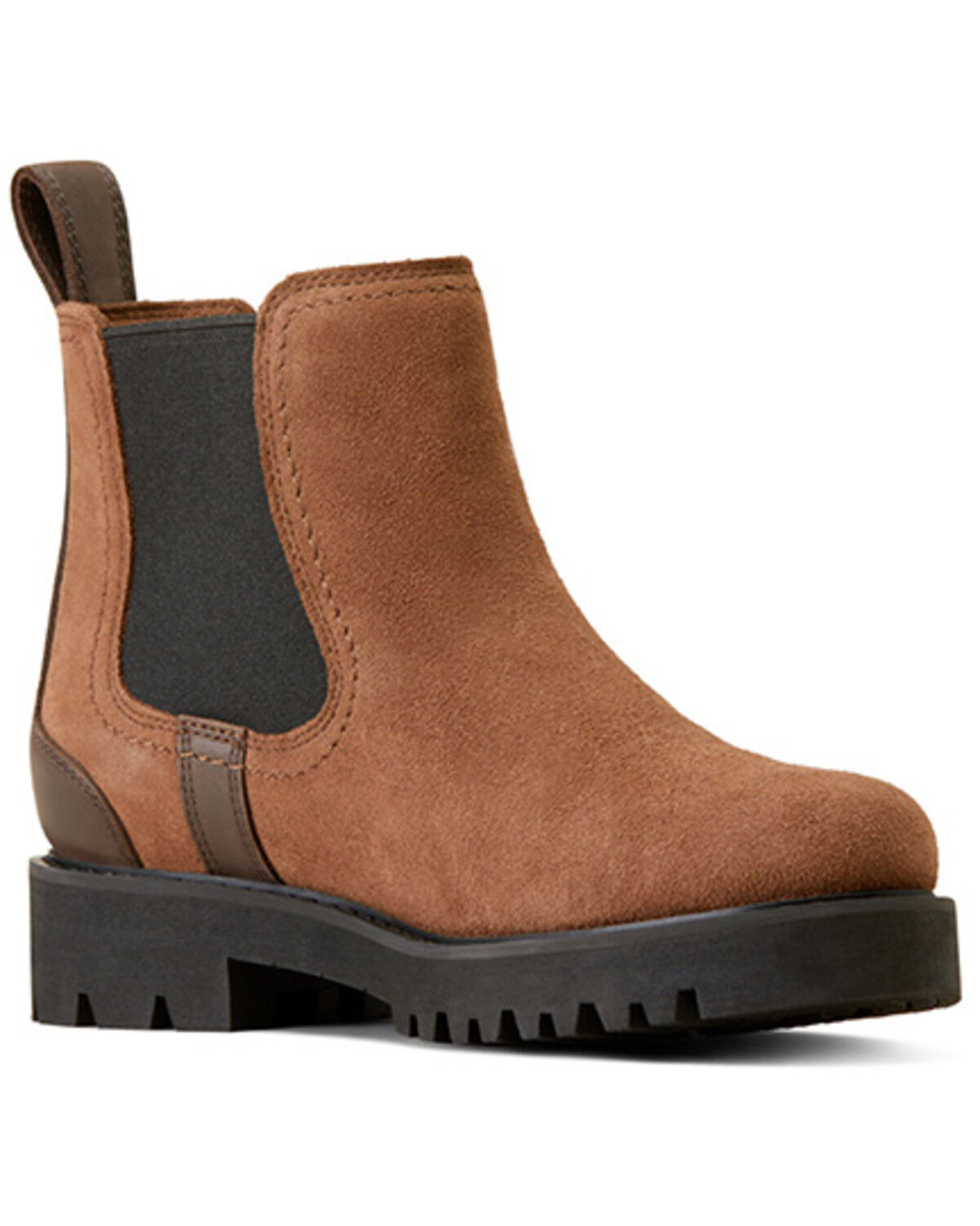 Image #1 - Ariat Women's Wexford Lug Waterproof Chelsea Boots - Round Toe, Brown, hi-res