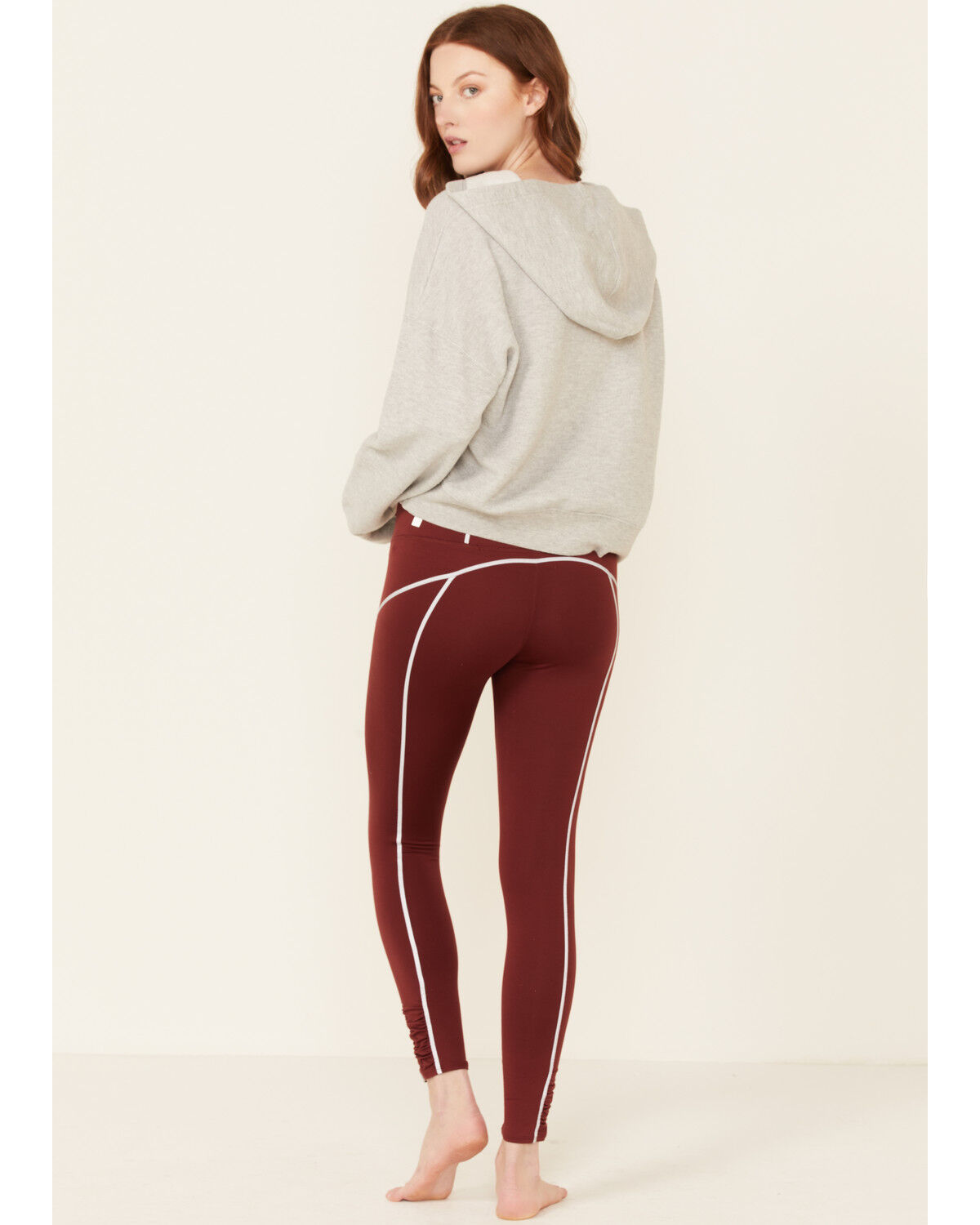 Image #2 - Free People Women's You're A Peach Leggings, Mahogany, hi-res