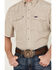 Image #3 - Wrangler Men's Plaid Print Short Sleeve Snap Performance Western Shirt, Tan, hi-res