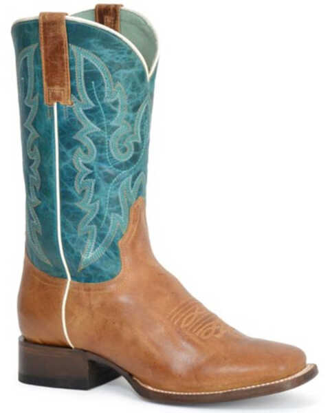 Image #1 - Roper Women's Maeve Western Boots - Broad Square Toe , Brown, hi-res