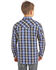 Rock & Roll Denim Boys' Plaid Snap Long Sleeve Western Shirt , Blue, hi-res
