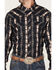 Image #3 - Rock & Roll Denim Men's Tek Southwestern Print Long Sleeve Pearl Snap Western Shirt, Dark Brown, hi-res