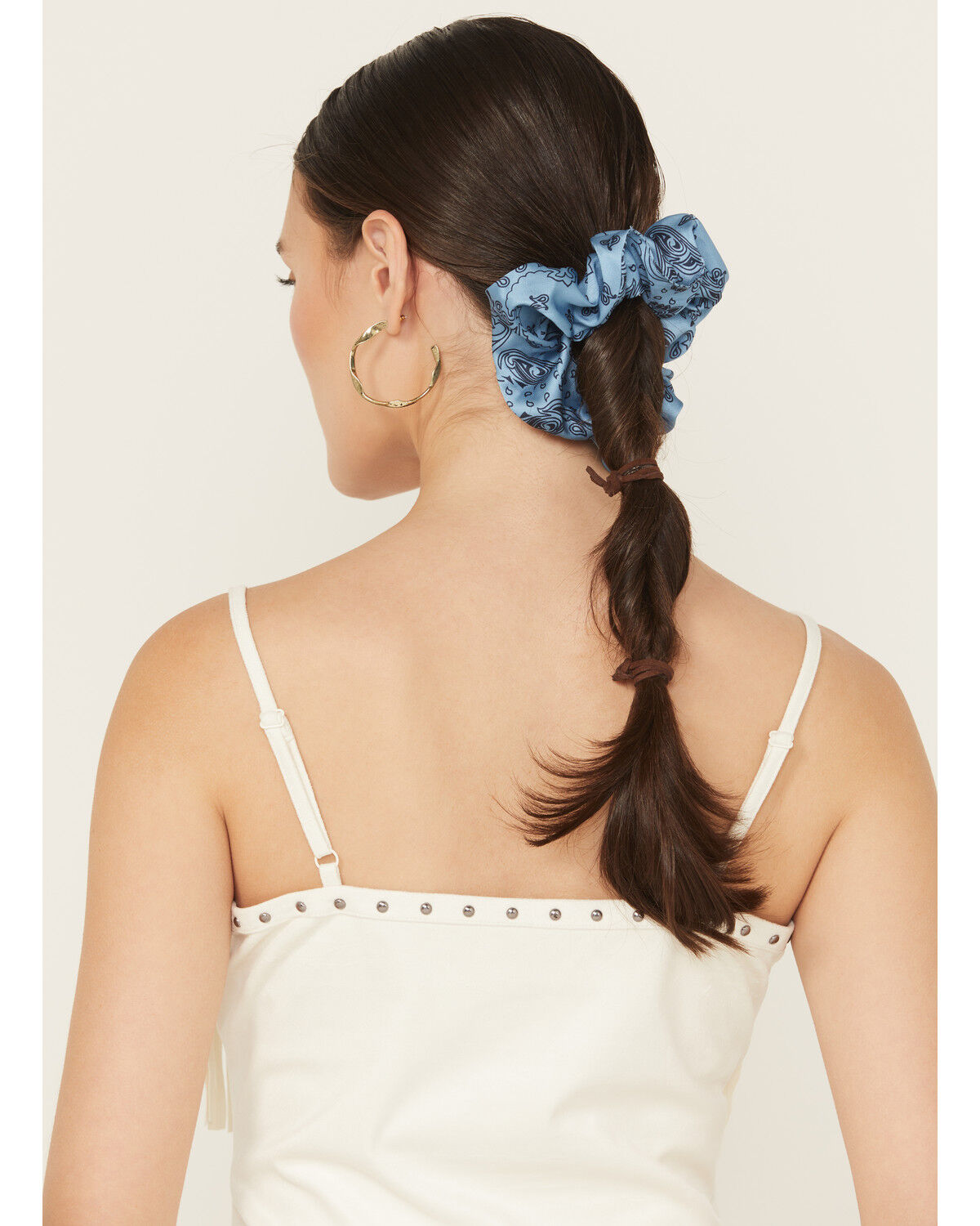 Image #2 - Idyllwind Women's Bellshire Oversized Scrunchies - 2 Piece, Light Blue, hi-res