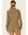 Wrangler ATG Women's All-Terrain Mixed Materials Long Sleeve Button Down Western Core Shirt , Olive, hi-res