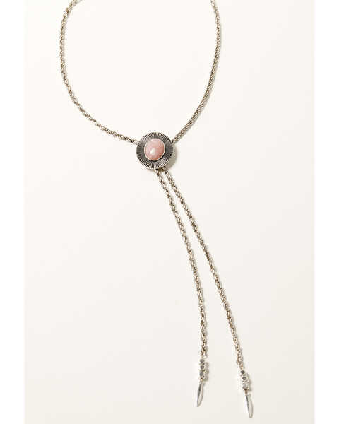 Image #1 - Shyanne Women's Chunky Chain Bolo Necklace , Pink, hi-res