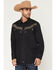 Image #1 - Moonshine Spirit&reg; Men's High Noon Embroidered Long Sleeve Snap Western Shirt, Black, hi-res
