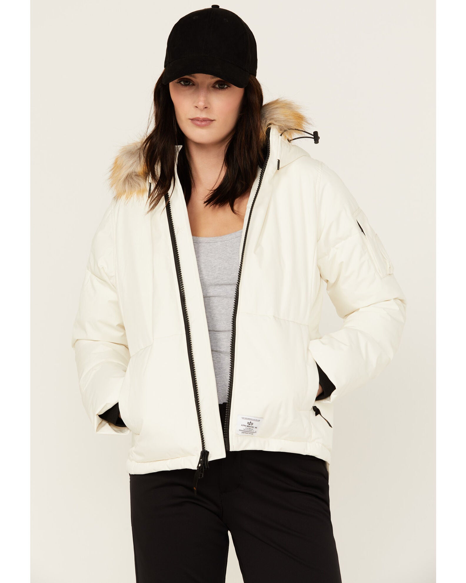 Product Name Alpha Industries Women's Short Hooded Parka