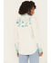Image #4 - Panhandle Women's Retro Roping Cowgirl Embroidered Long Sleeve Pearl Snap Western Shirt, Cream, hi-res