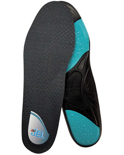 Image #1 - Justin Men's XL Jell Square Insole, Charcoal, hi-res