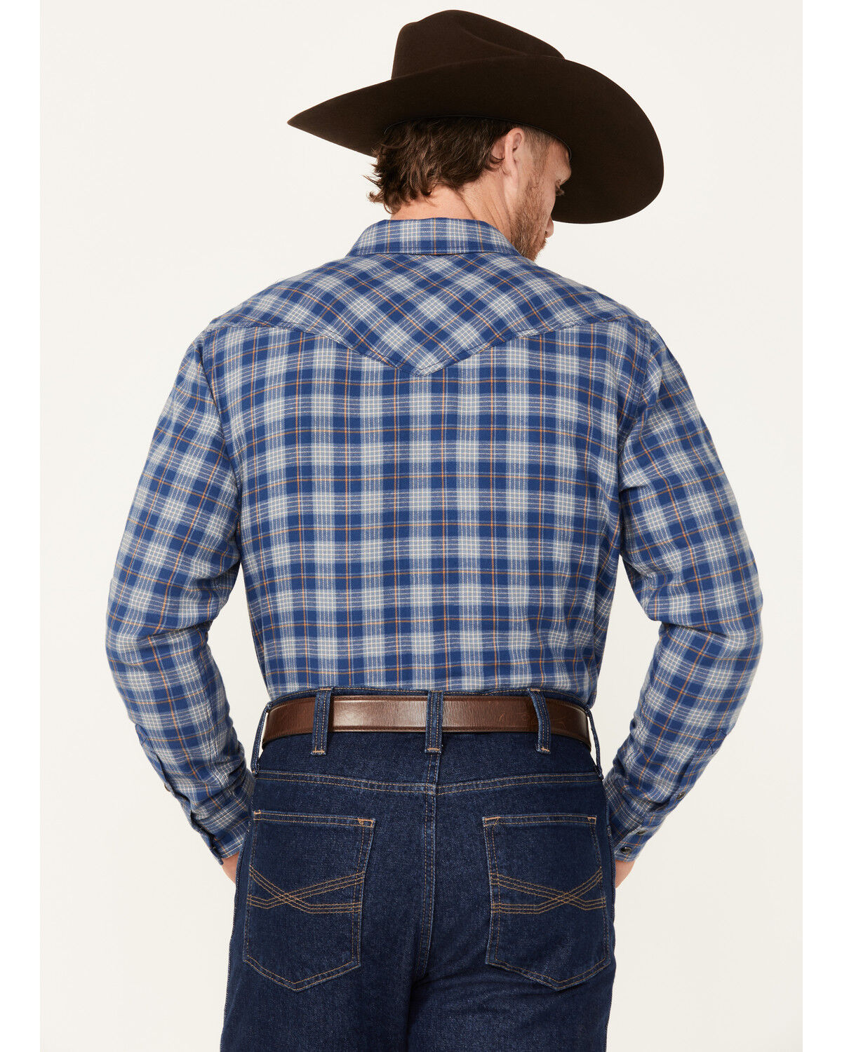 Image #4 - Cody James Men's Plaid Print Long Sleeve Pearl Snap Western Shirt - Big, , hi-res