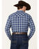 Image #4 - Cody James Men's Plaid Print Long Sleeve Pearl Snap Western Shirt - Big, , hi-res