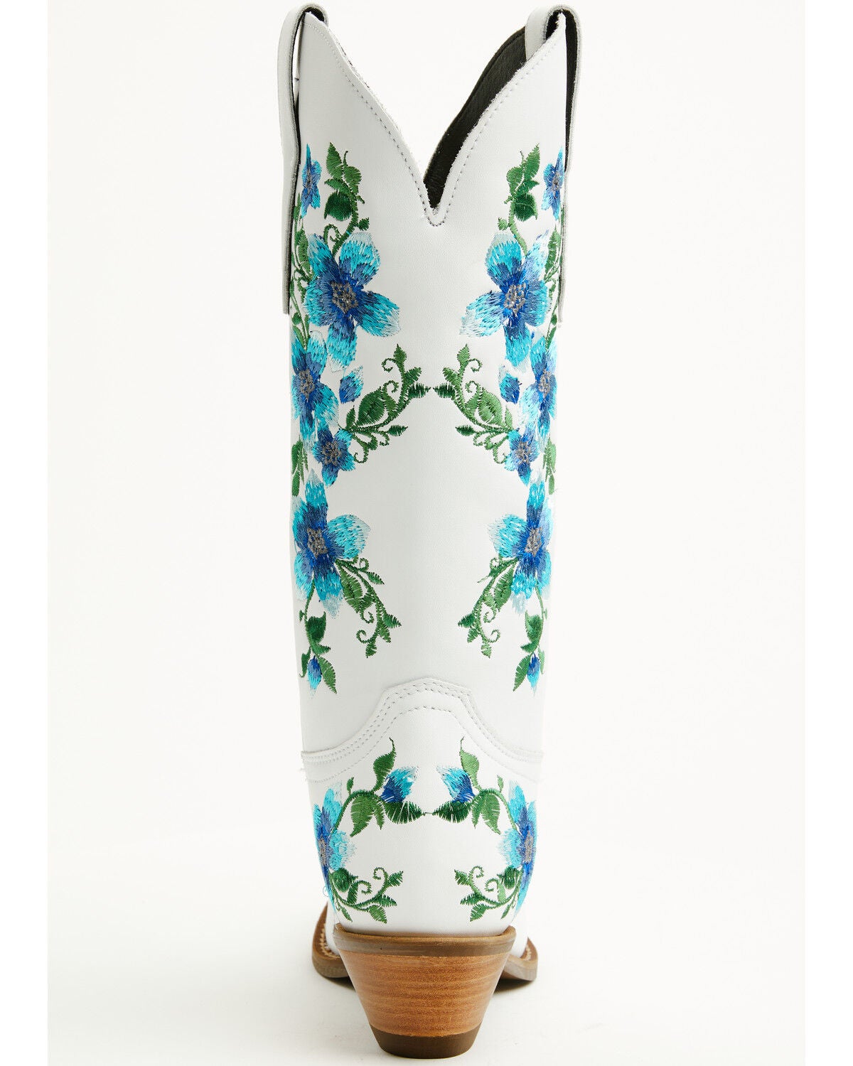 Image #5 - Dingo Women's Posie Western Boots - Snip Toe, Blue/white, hi-res
