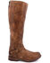 Image #2 - Bed Stu Women's Glaye Rustic Riding Boots - Round Toe, Tan, hi-res