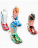 Image #1 - Boot Barn Glass Cowboy Boots Christmas Ornament Set - 4 Piece, Silver, hi-res