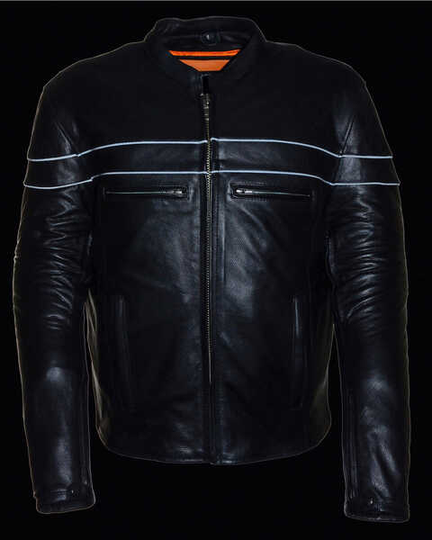 Image #4 - Milwaukee Leather Men's Sporty Scooter Crossover Jacket - 3X, Black, hi-res
