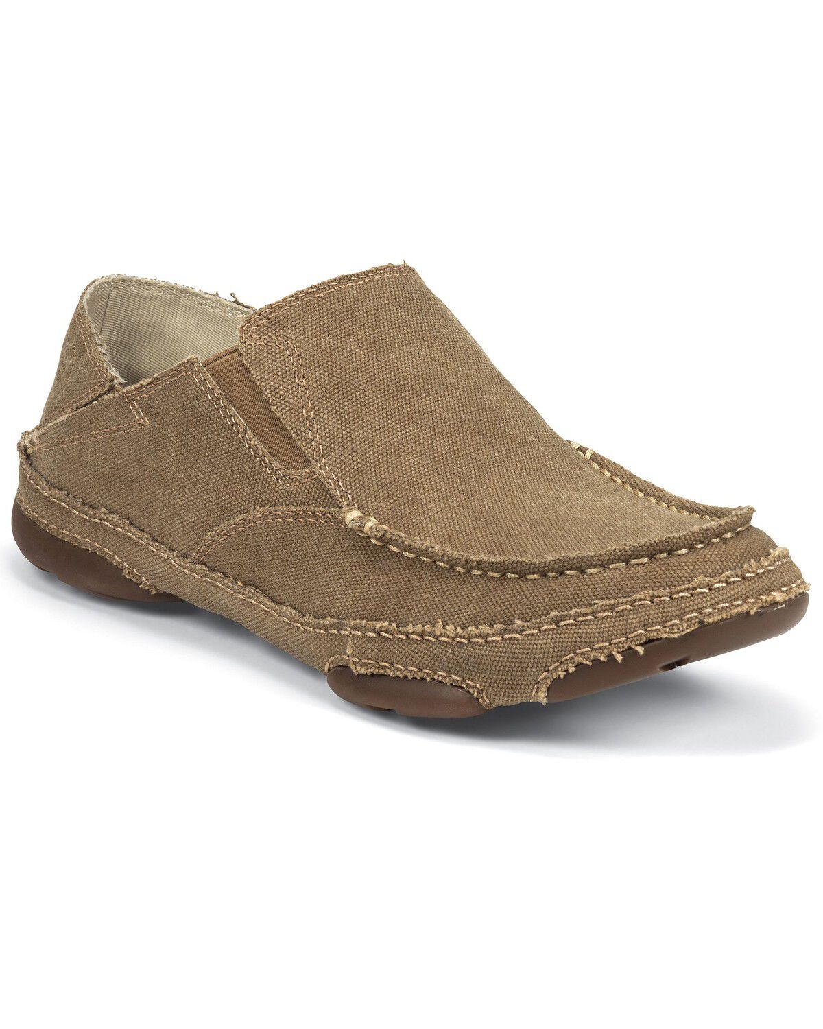 Image #1 - Tony Lama Canvas Slip-On Casual Shoes, , hi-res