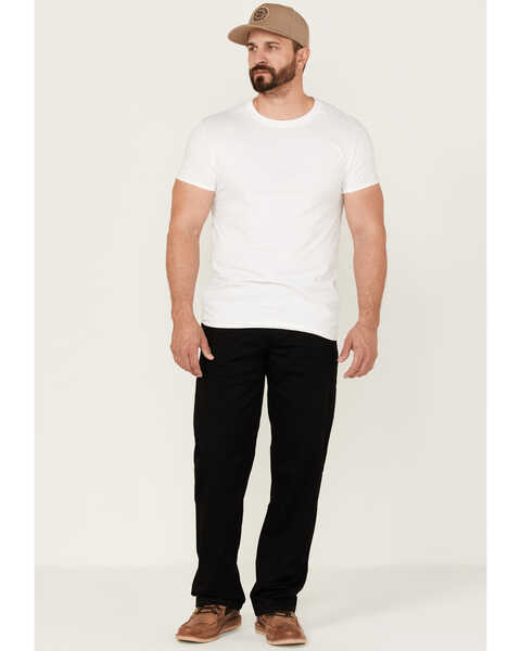 Image #1 - Brixton Men's Choice Stretch Twill Relaxed Fit Chino Pants  , Black, hi-res
