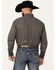 Image #4 - Roper Men's Amarillo Geo Print Long Sleeve Button-Down Western Shirt, Brown, hi-res