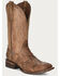 Image #1 - Circle G Men's Orix Caiman Patchwork Western Boots - Broad Square Toe, Tan, hi-res