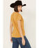 Image #4 - Modelo Women's Logo Skull Short Sleeve Graphic Tee, Mustard, hi-res