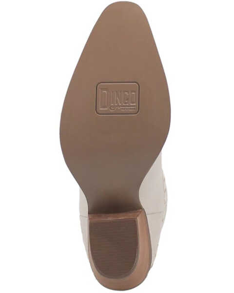 Image #7 - Dingo Women's Full Bloom Western Boots - Medium Toe, White, hi-res