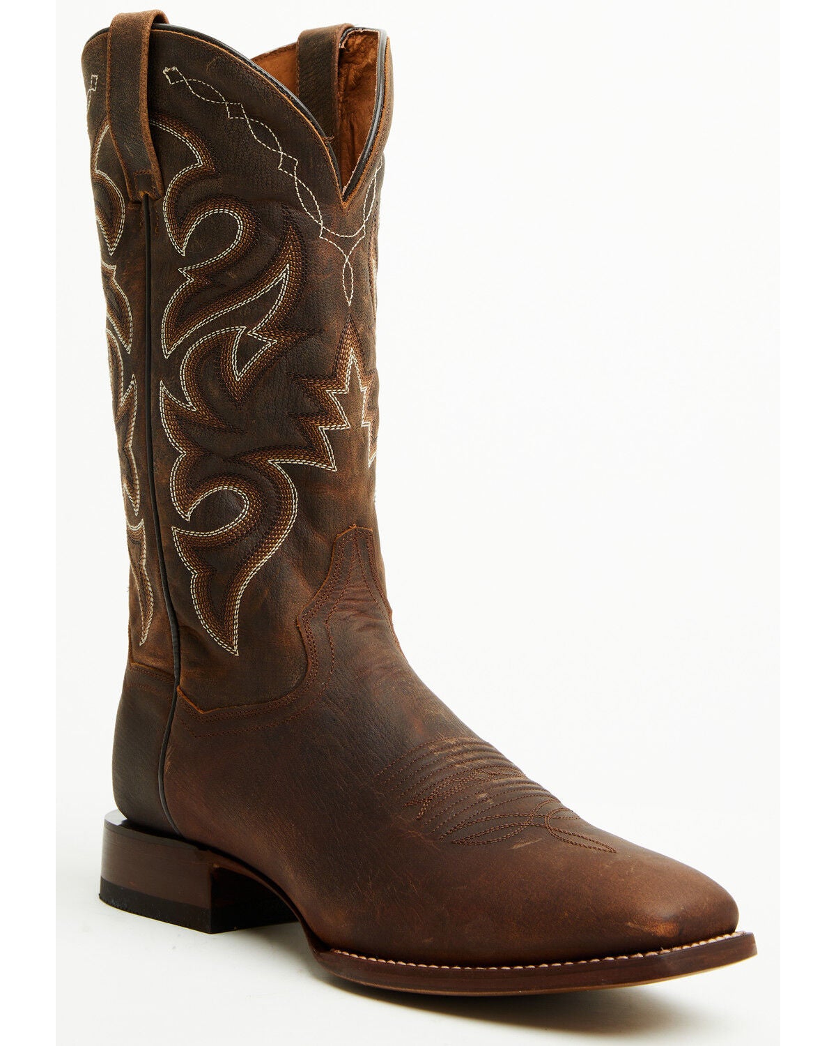 Dan Post Men's Remington Tall Western Boots - Square Toe, Brown, hi-res