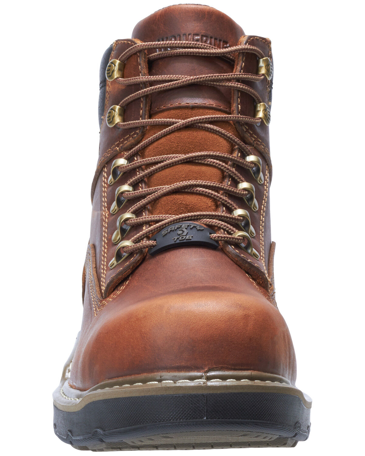Image #4 - Wolverine Men's Raider II Work Boots - Composite Toe, Brown, hi-res