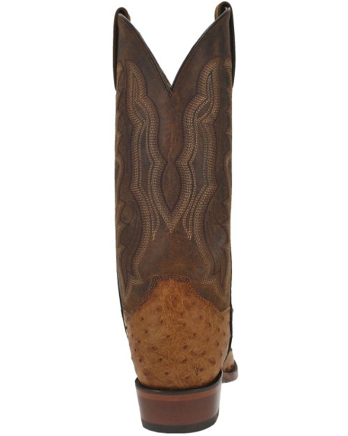Image #5 - Dan Post Men's Gehrig Exotic Ostrich Western Boots - Round Toe, Tan, hi-res