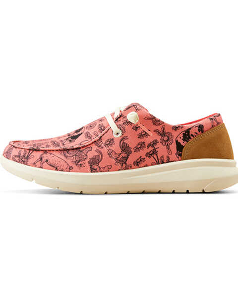 Image #2 - Ariat Women's Livestock Print Hilo Casual Shoes - Moc Toe , Pink, hi-res