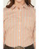 Image #3 - Ariat Women's Malia Striped Print Long Sleeve Button-Down Stretch Western Shirt, Orange, hi-res