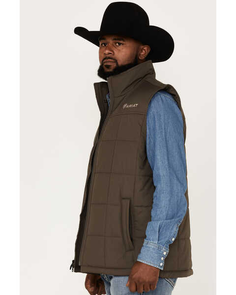 Image #2 - Ariat Men's Crius Insulated Vest, Brown, hi-res