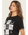 Image #2 - Hooey Women's Icons Short Sleeve Graphic T-Shirt, Black, hi-res