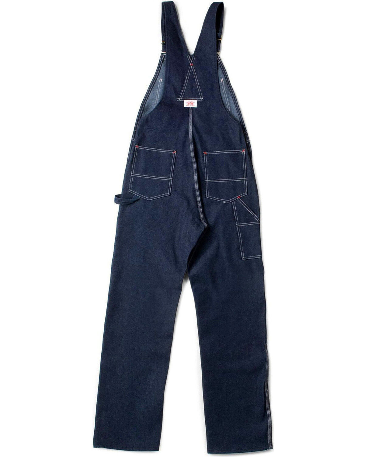 Image #3 - Round House Men's Classic Fly Bib Overalls - Big, Blue, hi-res