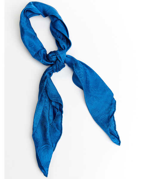 Cody James Men's Wild Rag Silk Scarf, Blue, hi-res