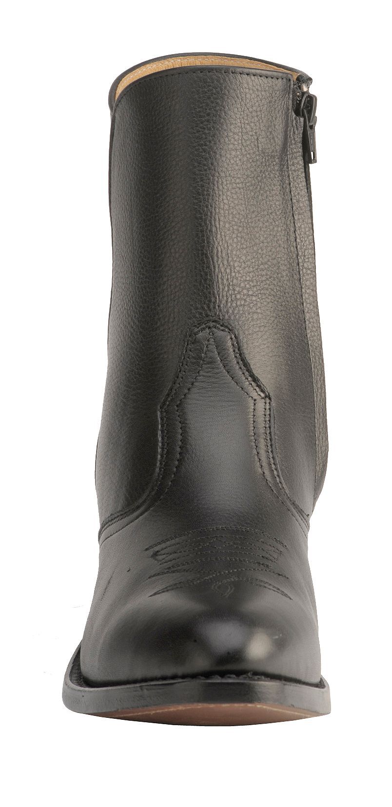 mens cowboy boots with zipper on the side