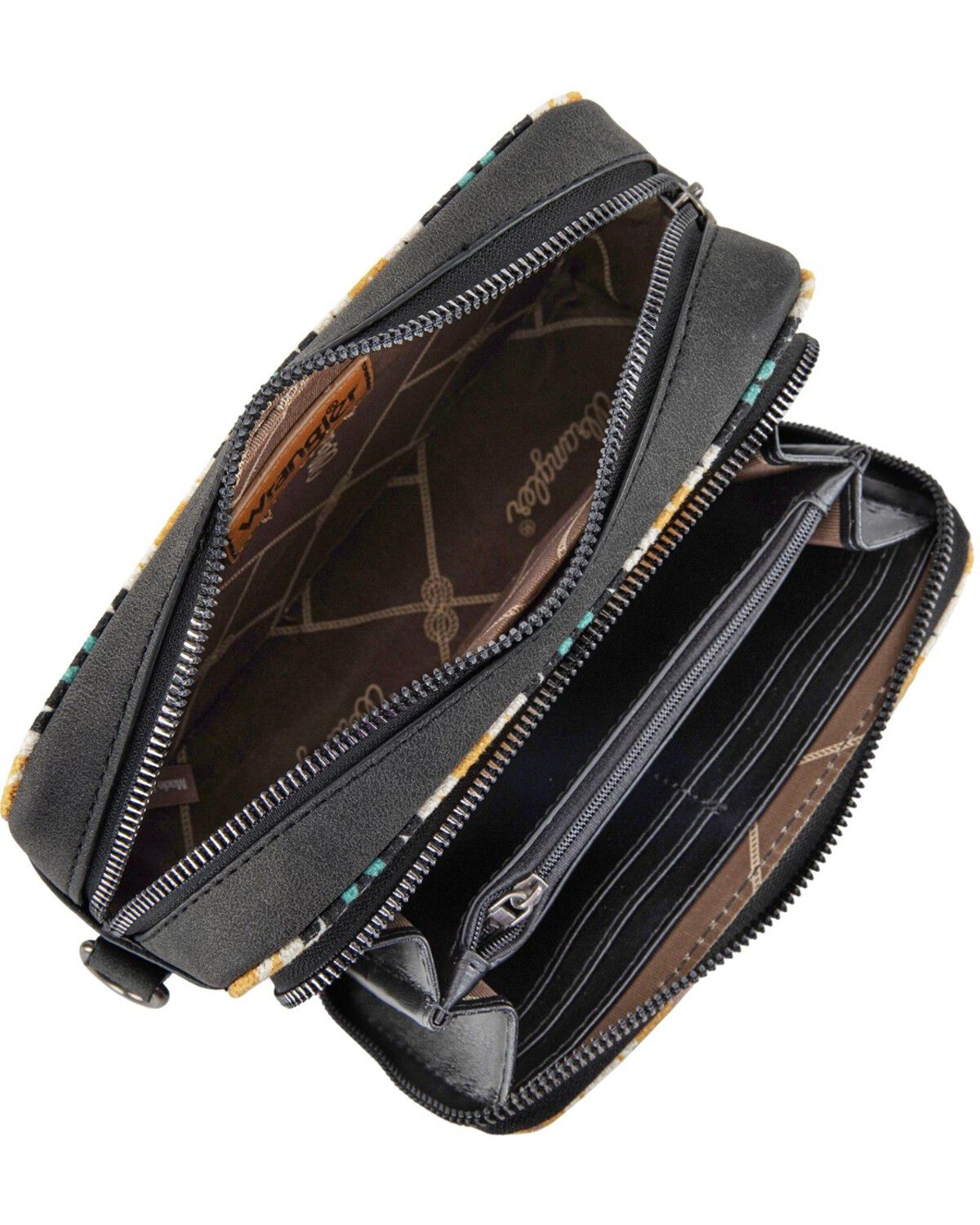 Image #3 - Wrangler Women's Southwestern Crossbody Bag, Black, hi-res