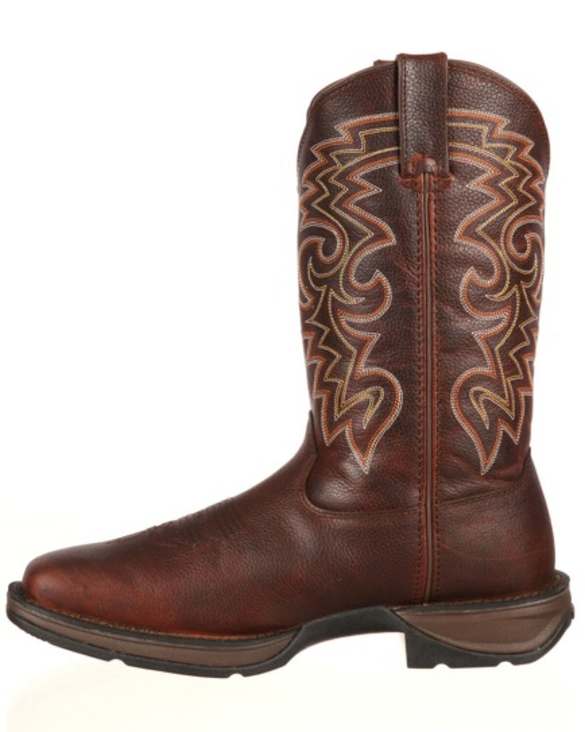 men's pull on square toe boots