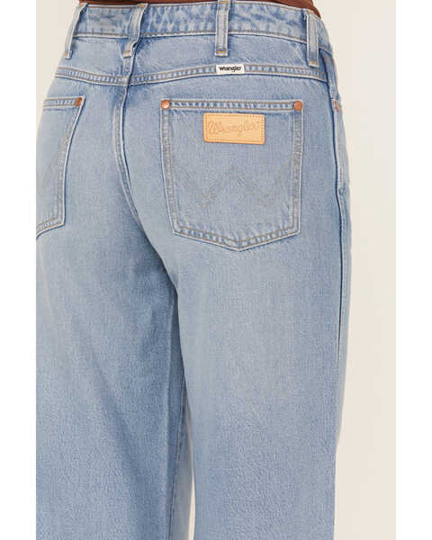 Image #4 - Wrangler Women's Medium Wash Worldwide Mid Rise Wide Leg Denim Jeans , Medium Wash, hi-res