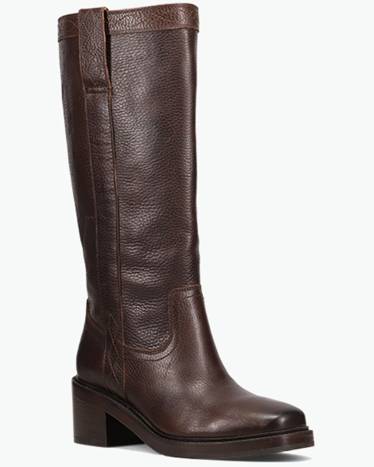 Image #1 - Frye Women's Kate Pull-On Wide Calf Fashion Boots - Round Toe, Dark Brown, hi-res