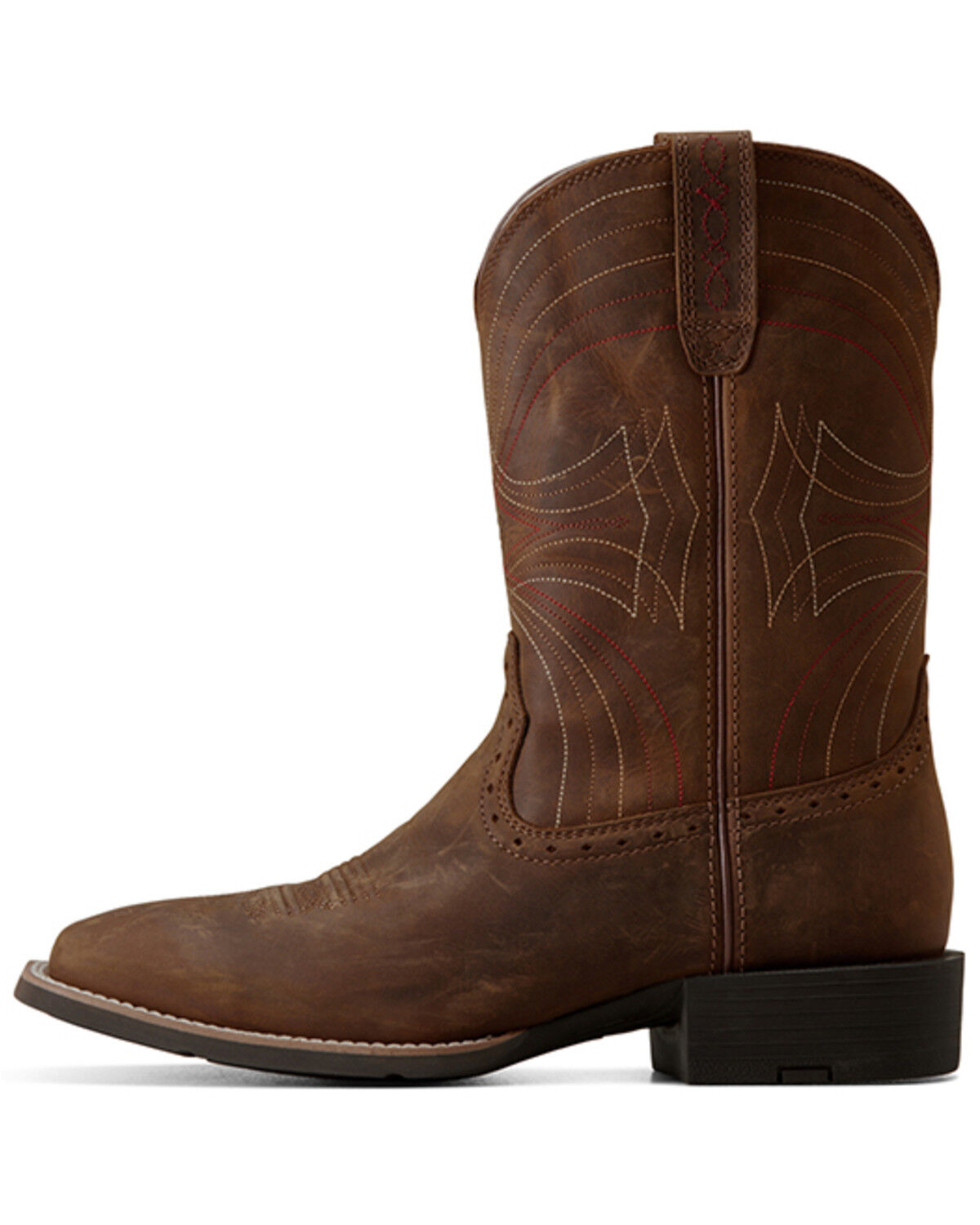 Image #3 - Ariat Men's Sport Western Performance Boots - Broad Square Toe, Brown, hi-res