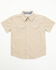 Image #1 - Cody James Toddler Boys' Grill and Greet Medallion Print Short Sleeve Snap Western Shirt, Tan, hi-res