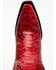 Idyllwind Women's Slay Exotic Python Western Boots - Snip Toe, Red, hi-res