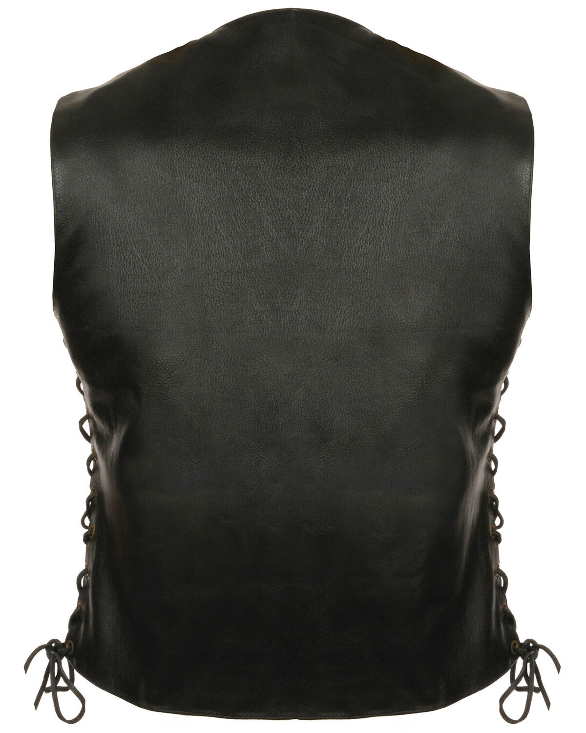 Image #2 - Milwaukee Leather Women's 6 Pocket Side Lace Vest - 4X, Black, hi-res
