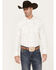 Image #1 - Blue Ranchwear Men's Twill Long Sleeve Pearl Snap Shirt, Ivory, hi-res