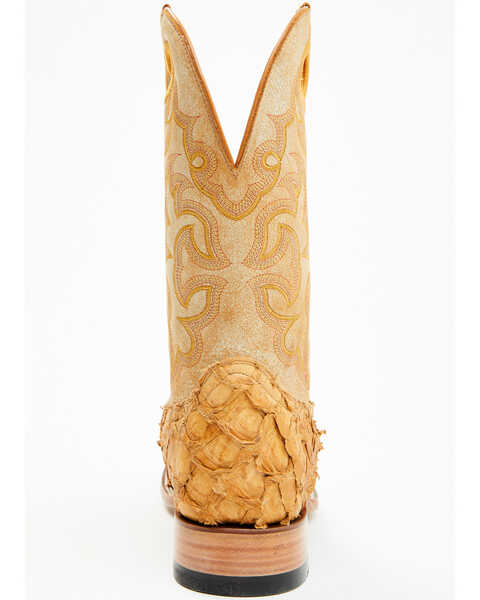 Cody James Men's Exotic Pirarucu Western Boots - Broad Square Toe , Yellow, hi-res